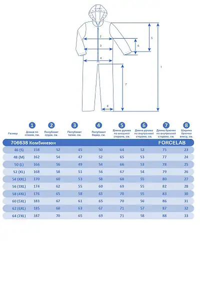 Комбинезон Forcelab Хаки, 706638