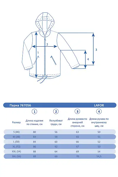 Мужская зимняя Парка Lafor Темно-серый, 767056