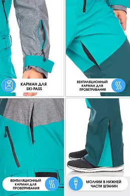 Комбинезон Forcelab Бирюзовый, 706638