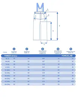 Штаны Forcelab Красный, 706625