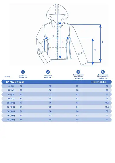 Парка Tisentele Черный, 847675