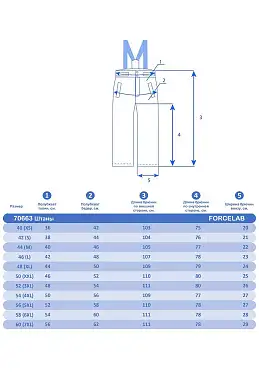 Штаны Forcelab Черный, 70663