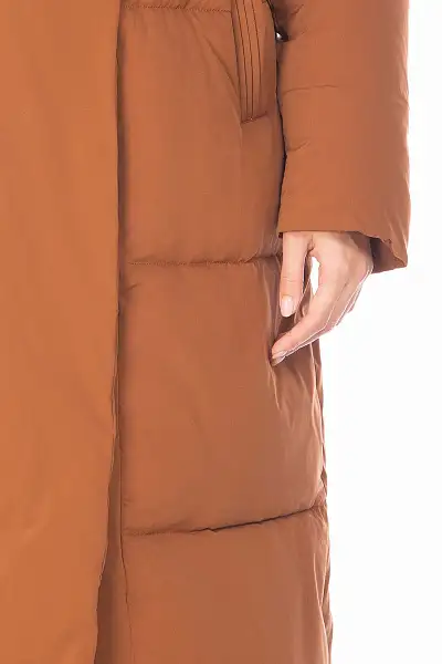 Пуховик FREE COVER Коричневый, 70674