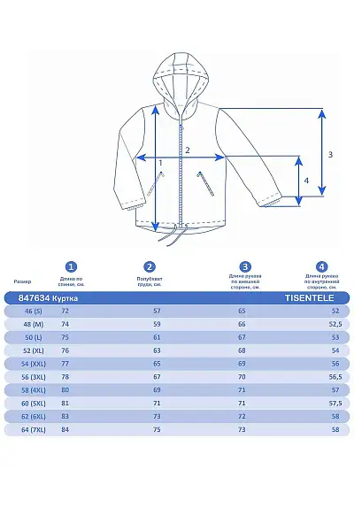 Куртка Tisentele Красный, 847634