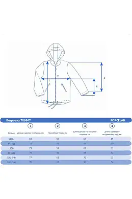 Ветровка Forcelab Синий, 706647