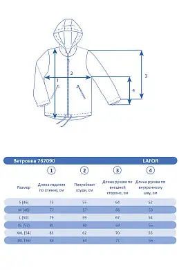 Ветровка Lafor Хаки, 767090