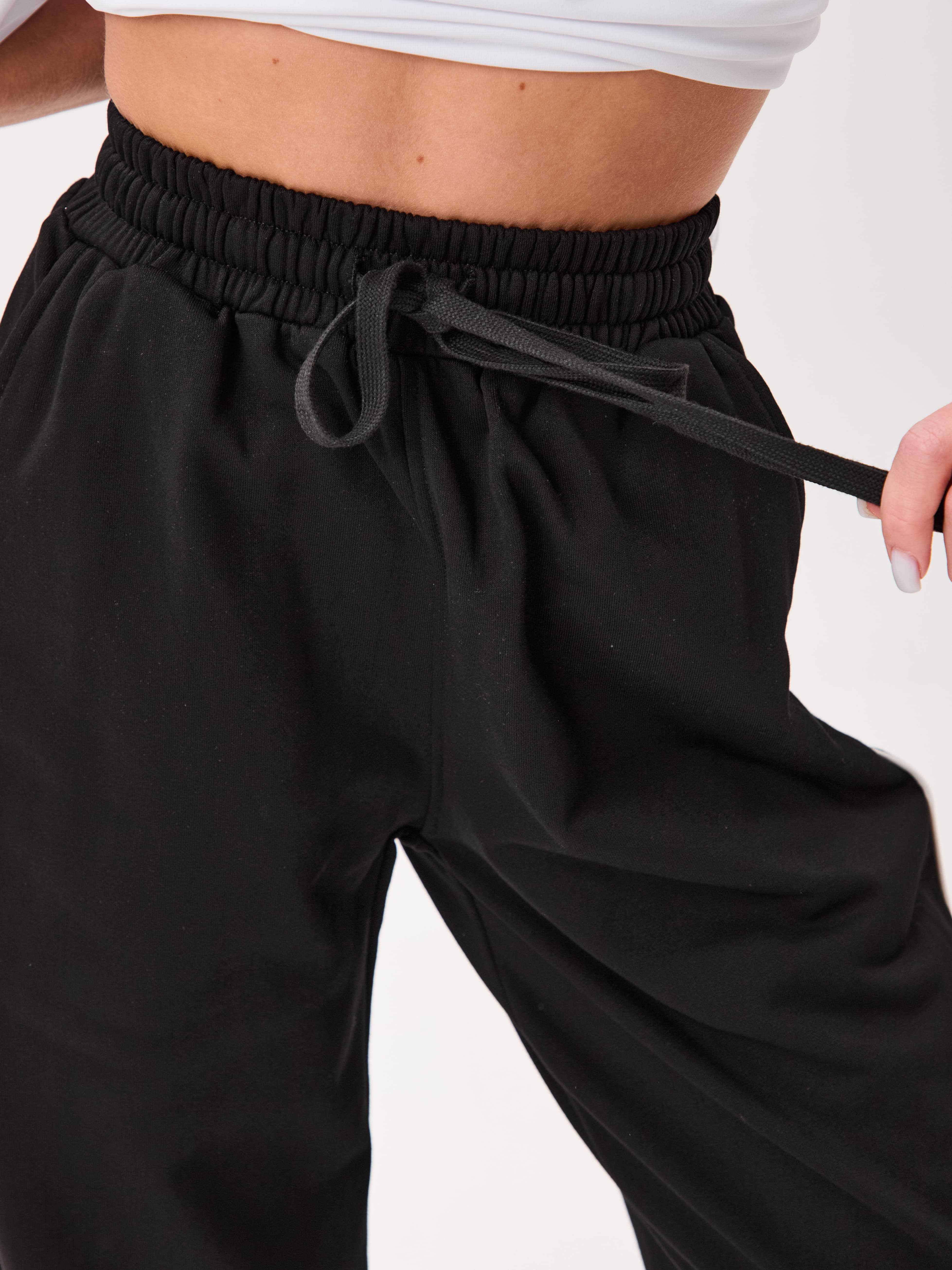 Спортивные штаны палаццо черного цвета LAFOR — стиль, комфорт и свобода в каждом движении