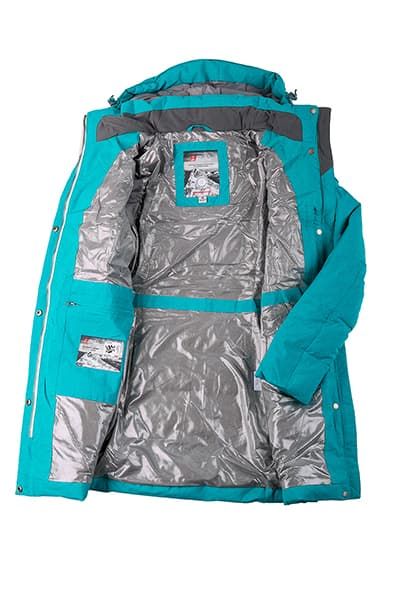 Женский зимний Пуховик High Experience Бирюзовый, 6980291