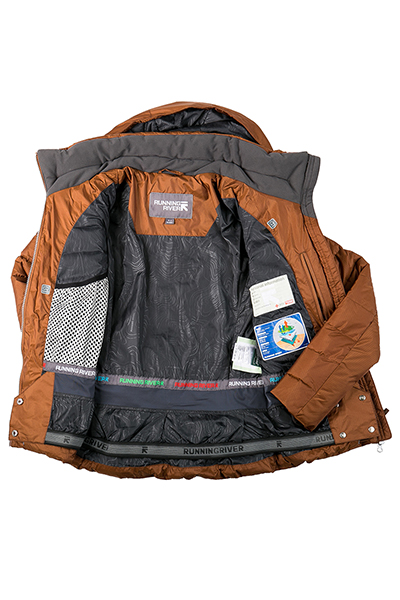 Женский горнолыжный Пуховик Running River Коричневый, 827826