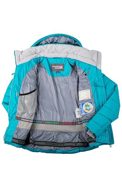 Женский горнолыжный Пуховик Running River Голубой, 827826