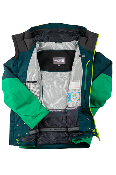 Мужская горнолыжная Куртка Running River Зеленый, 827833
