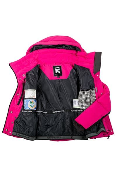 Женский горнолыжный Пуховик Running River Малиновый, 827825