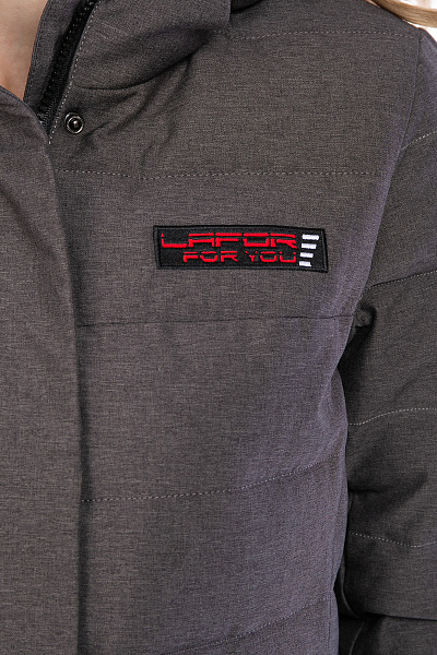 Женский зимний Пуховик Lafor Темно-серый, 76704