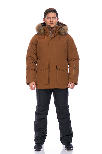 Мужская зимняя Парка Running River Коричневый, 827887