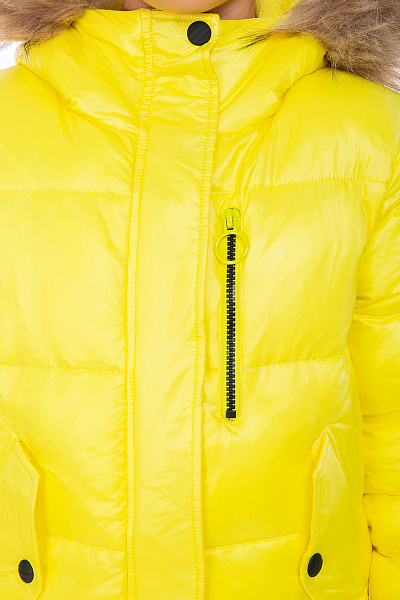 Детский зимний Пуховик WHS Желтый, 8783290