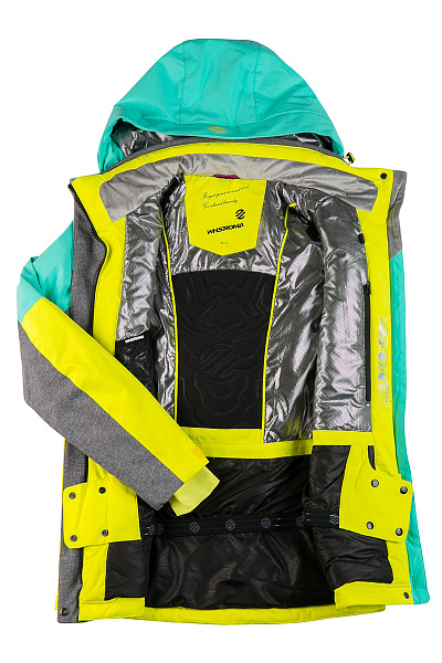 Женская горнолыжная Куртка WHS Зеленый, 8783249