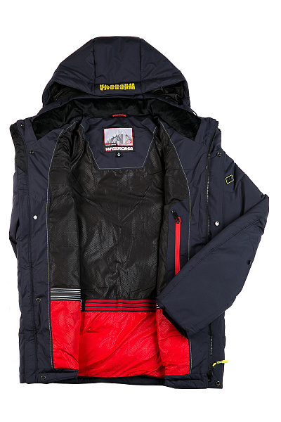 Мужской зимний Пуховик WHS Темно-синий, 8783184