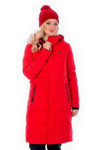 Женский зимний Пуховик WHS Красный, 8783156