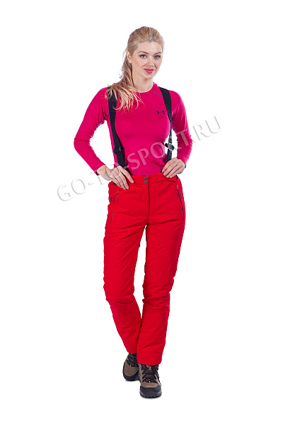 Женские горнолыжные Штаны High Experience Красный, 6980117