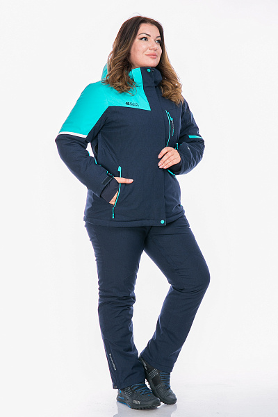 Женский горнолыжный Костюм High Experience Бирюзовый, 6980327K1