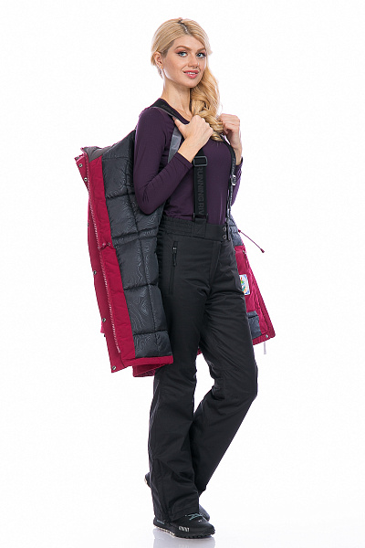 Женская зимняя Парка Running River Бордовый, 827884