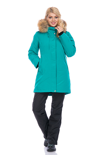 Женская зимняя Парка Running River Бирюзовый, 827884