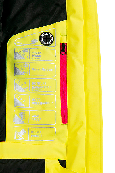 Женская горнолыжная Куртка WHS Желтый, 8783340