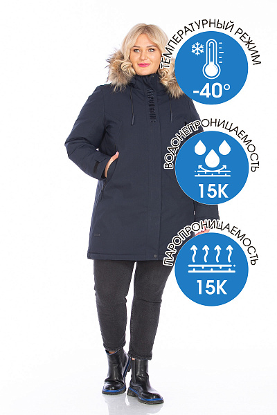 Парка High Experience Темно-синий, 6980415