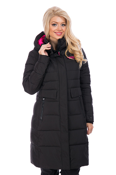 Женский зимний Пуховик WHS Черный, 8783205
