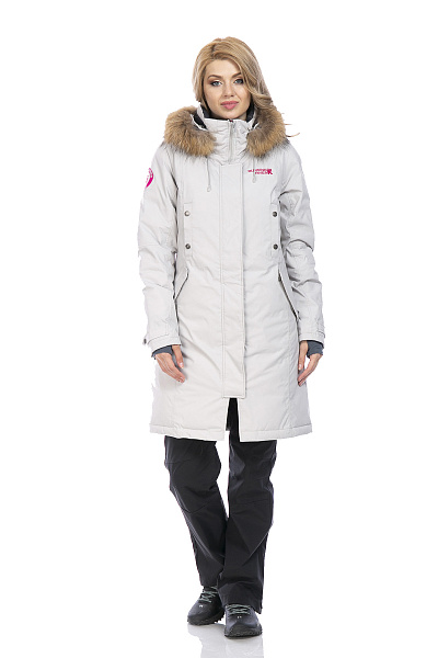 Женская зимняя Парка Running River Серый, 8278112