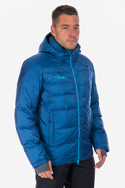 Мужской горнолыжный Пуховик Running River Синий, 827869
