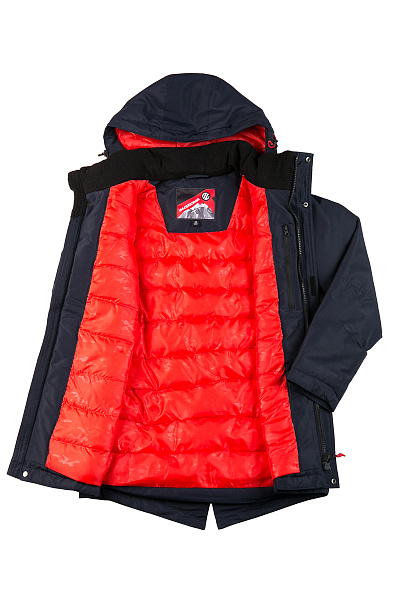 Детская зимняя Парка WHS Темно-синий, 8783185