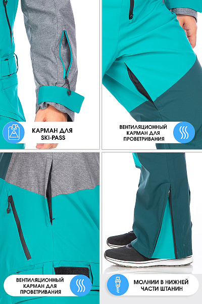 Комбинезон Forcelab Бирюзовый, 706638