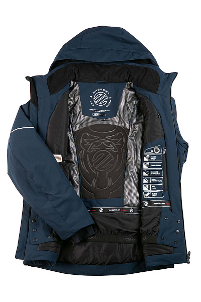 Мужской горнолыжный Костюм WHS Серо-синий, 8783467K1