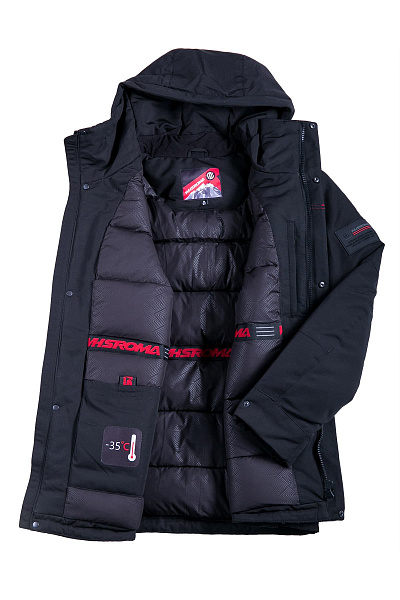 Мужская зимняя Парка WHS Черный, 8783133