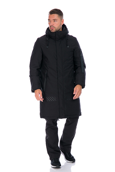 Мужская зимняя Парка WHS Черный, 8783201