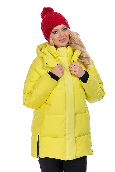 Женский зимний Пуховик WHS Желтый, 8783227