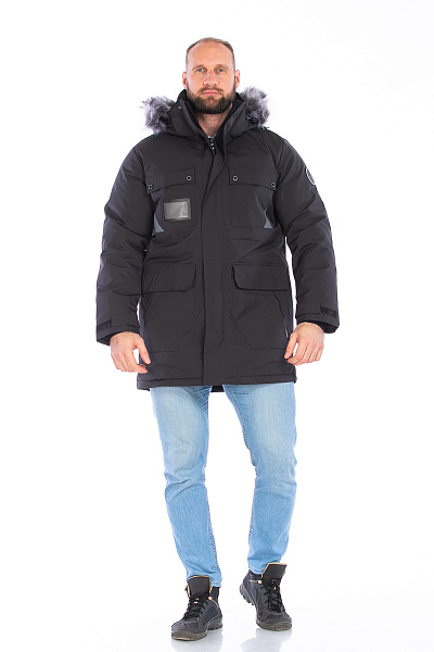 Парка WHS Черный, 8783419