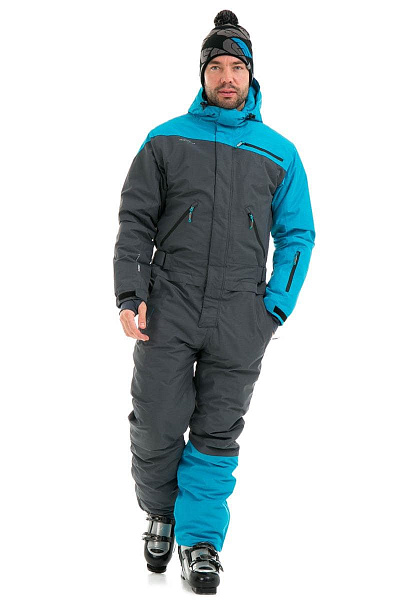 Мужской горнолыжный Комбинезон Snow Headquarter Серый, 83817