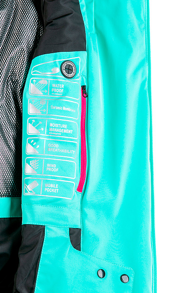 Женская горнолыжная Куртка WHS Мятный, 8783333