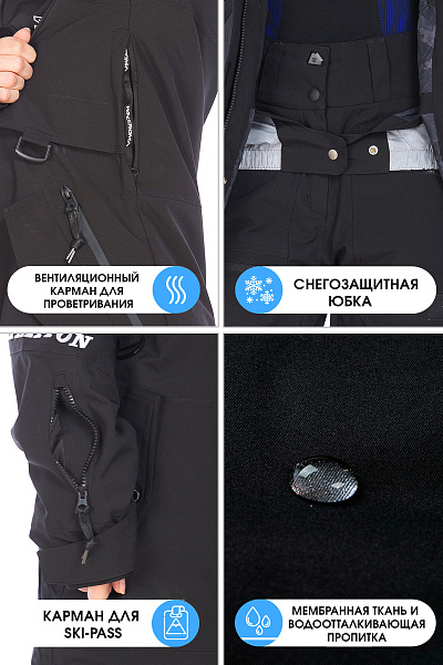 Куртка WHS Черный, 8783422