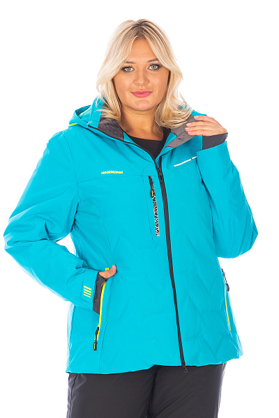 Женская горнолыжная Куртка WHS Бирюзовый, 8783341