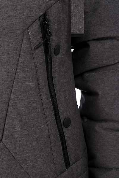 Женский зимний Пуховик WHS Темно-серый, 8783314