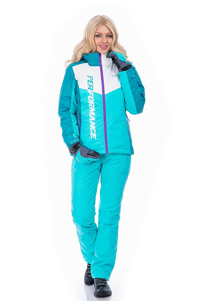 Женский горнолыжный Костюм High Experience Бирюзовый, 6980283K1