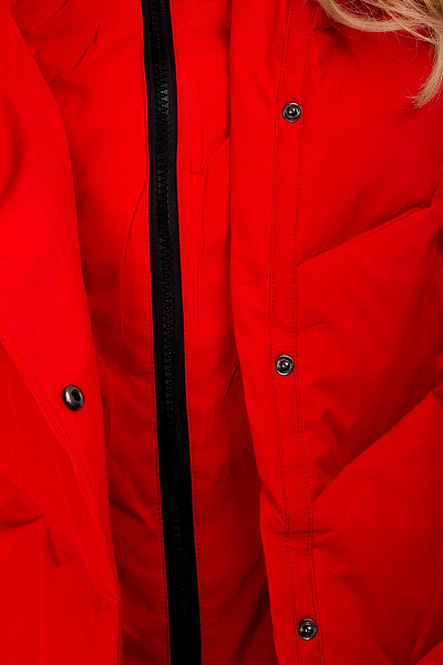 Женский зимний Пуховик WHS Красный, 8783151