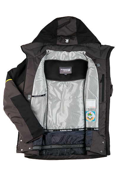 Мужская горнолыжная Куртка Running River Темно-серый, 827879