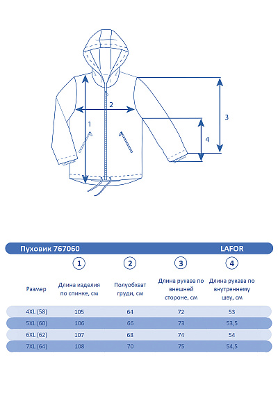 Мужской зимний Пуховик Lafor Черный, 767060