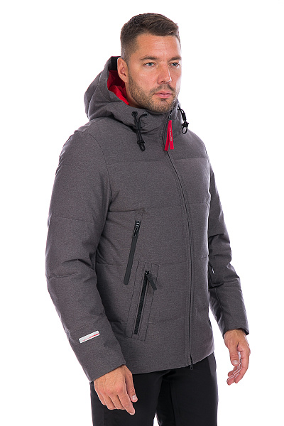 Мужской зимний Пуховик WHS Темно-серый, 8783228