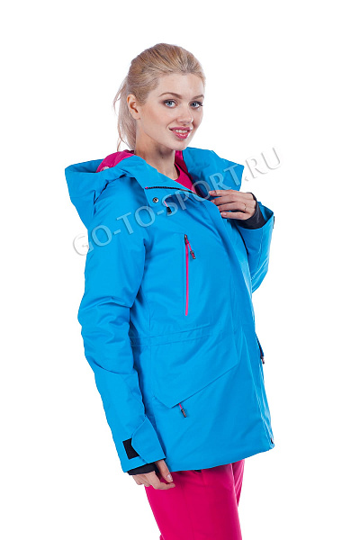 Женская горнолыжная Куртка WHS Голубой, 878363