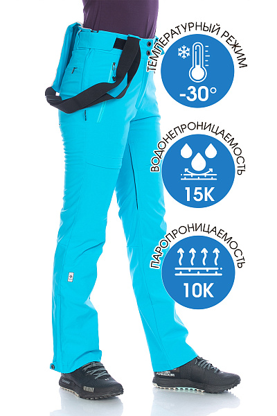 Женский горнолыжный Костюм Tisentele Бирюзовый, 847610K2
